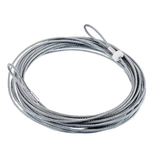 Ersatz Stahlseil verzinkt 4 mm stark 11,70 m lang mit 2 Schlaufen