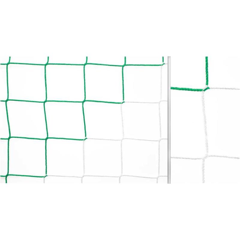 Ballfangnetze zweifarbig für Fußball 4 mm stark Maschenweite 120 mm