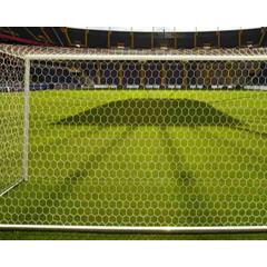 Fußball Tornetze 7,32 x 2,44 m einfarbig mit wabenförmigen Maschen, alle Varianten nach Wahl